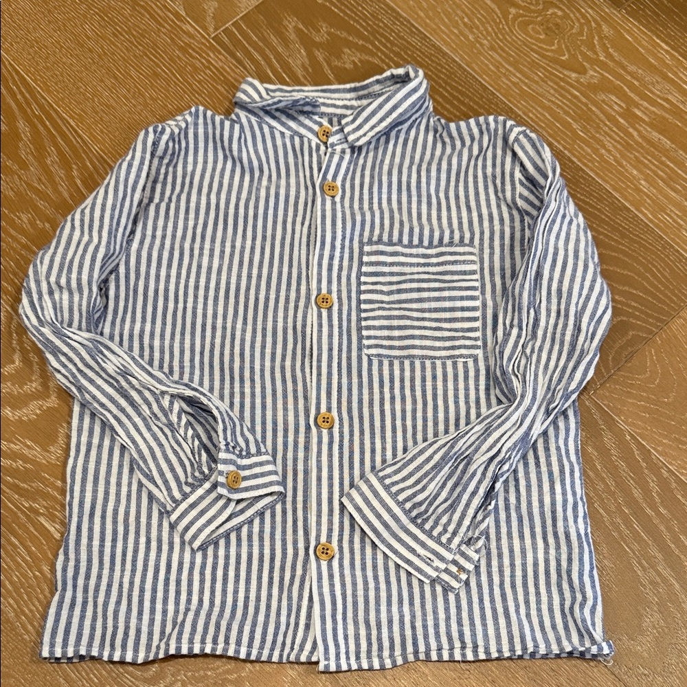 Zara NWOT Linen Shirt